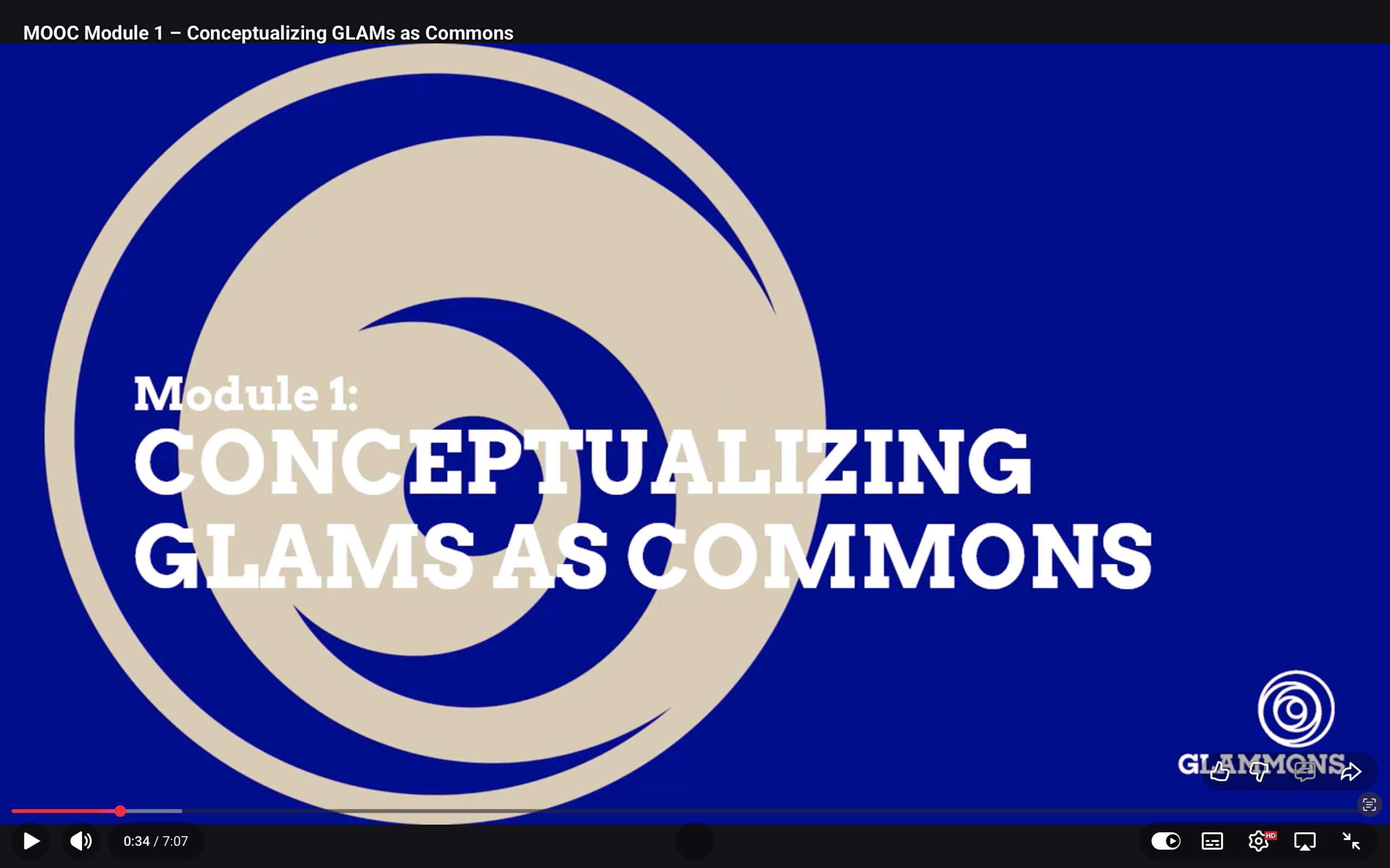 Module 1: Conceptualizing Glams As Commons