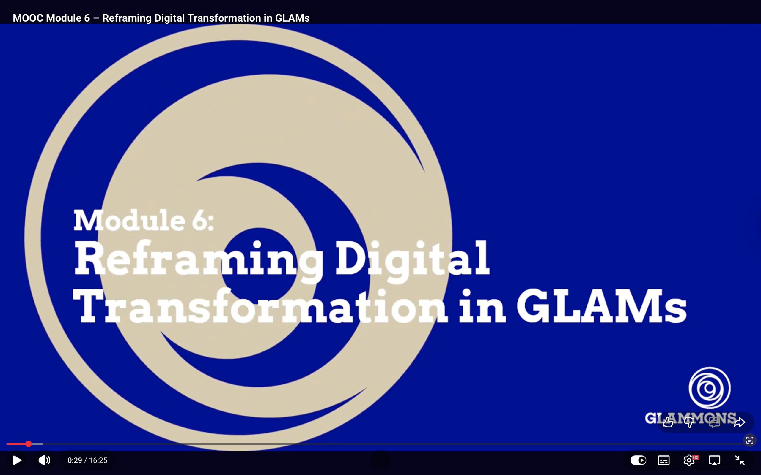 Module 6: Re-Framing Digital Transformation in GLAMs